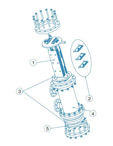 Repuesto electrodo D-65/80 IDEGIS. R-115